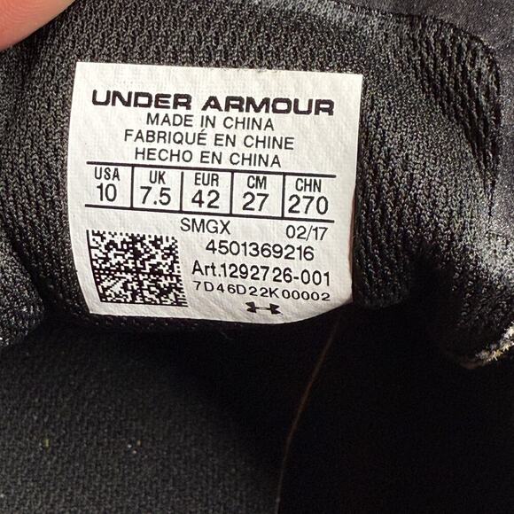 Under Armour UA Charged 24/7 Low Leather Size 10 - Picture 5 of 5